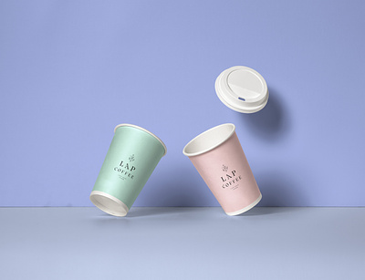 LAP - La Princesse Coffee brand design branding cup logo logotype