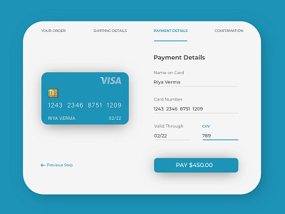 Daily UI challenge #002 - Credit Card Checkout credit card checkout dailyui dailyuichallenge uidesign uiux userinterface visual design visualdesigner