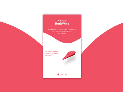 Daily UI challenge #023 - Onboarding dailyui dailyuichallenge mockup onboarding ui red white redandwhite ui uiux userexperiencedesign userinterface userinterfacedesign visualdesign visualdesigner