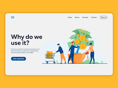 Daily UI challenge #032 - Crowdfunding Campaign dailyui dailyuichallenge illustration mockup ui uidesign uiux userinterface userinterfacedesign userinterfacedesigner visual design visualdesigner white yellow