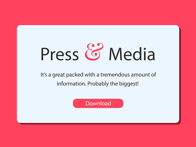 Daily UI challenge #051 - Press Page