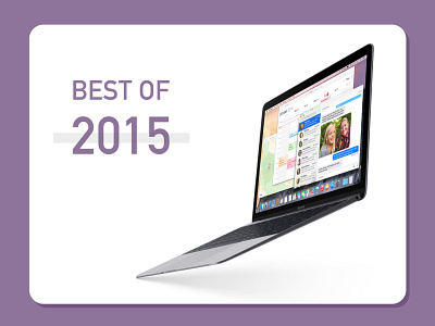 Daily UI challenge #063 - Best of 2015 2015 dailyui dailyuichallenge macbook air mockup purple ui uidesign uiux userinterface userinterfacedesign userinterfacedesigner visualdesign visualdesigner