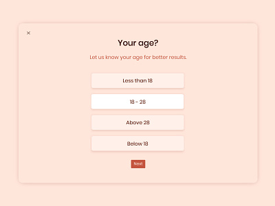 Daily UI challenge #064 - Select User Type age dailyui dailyuichallenge mockup select user type uiux userinterface userinterfacedesign userinterfacedesigner visualdesign visualdesigner