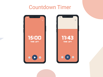Countdown Timer 014 alarmclock app countdown countdown timer dailyui dailyui014 design ui ux