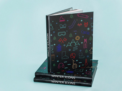 Winter Icon icon illustration minimalism notebook