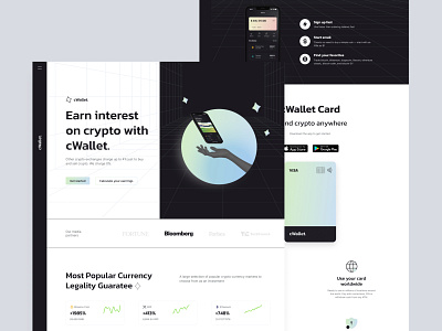 Crypto currency - Landing page