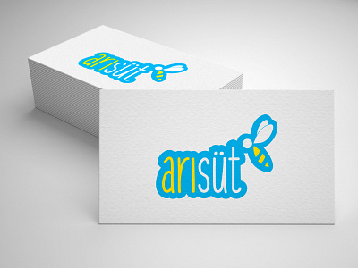 Arısüt Logo Design bee graphic logo logodesign milk