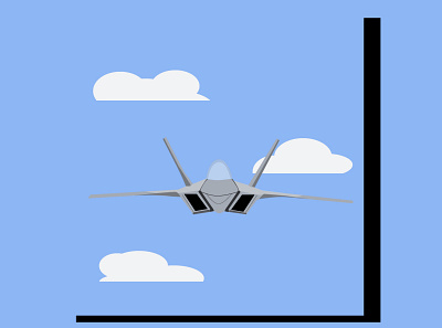 My minimal illustration of a Jet Plane . animation art branding design fanart flat illustration illustrator minimal vector