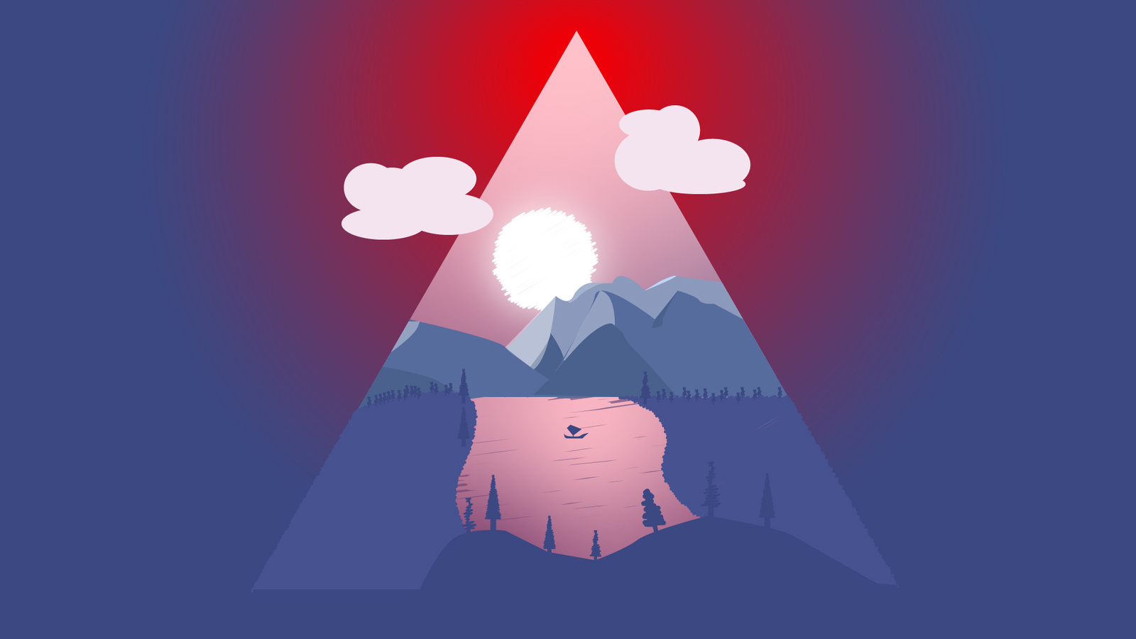 Triangular Landscape . by Annu on Dribbble