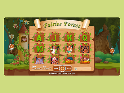 Fairies Forest Game UI Design