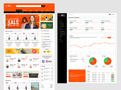 Sell - Multi-vendor Platform Website and Web App adobe xd app design ecommerce design ecommerce shop graphic design minimal multi vendor platform ui ux web app website