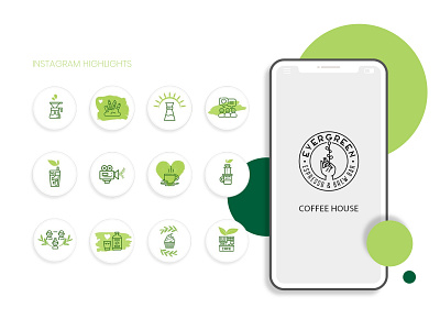 Instagram account design. Сoffee house