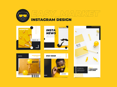 Instagram design. Marketing. SMM