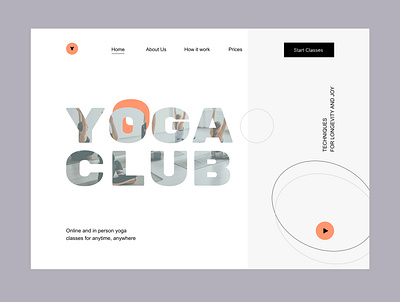 Web design for yoga classes art creative design figma ui ux web design
