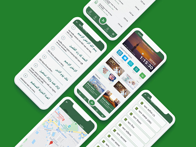 Islamic Pro App app app design illustration islamic app islamic design mobile app mobile app design mobile ui prayers time quran tracking app ui