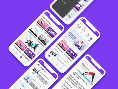 Body & Mind Care App app app design beauty app beauty care illustration meditation app ui mobile app mobile app design mobile ui modern app salon app space yoga app