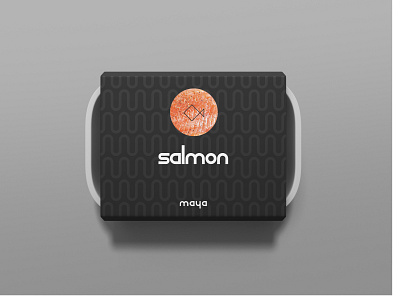 Maya - Salmon Packaging branding design font design identity identity design identity designer logo logos minimal packaging packaging design