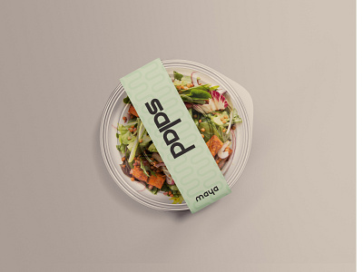Maya - Salad Packaging branding design font design identity identity design identity designer logo logos minimal packaging packaging design