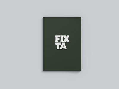 Fixta - Brand Book (P1) advertising branding coffee design font design identity identity design logo packaging typography