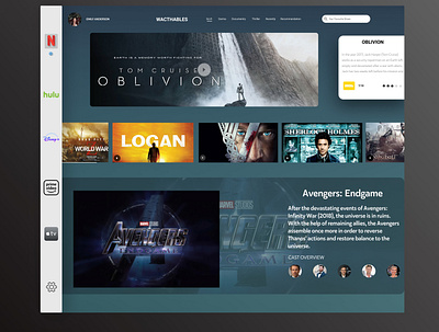 Movie Player app branding design flat graphic design illustration illustrator minimal typography ux web