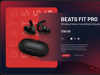 Beats EarBuds🎶 branding design minimal ui ux web