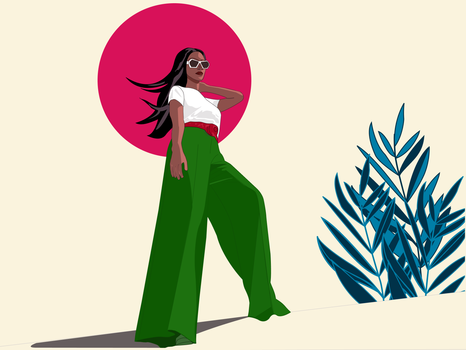 Girl_Illustration by Nune on Dribbble