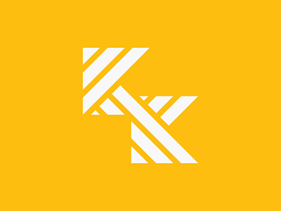 KK Negative Space Monogram geometric logo k logo kk kk lettermark kk logo lettermarks logo negative space
