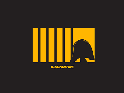 QUARANTINE design illustration logo simple vector