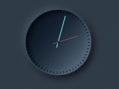 Neomorphic Clock adobe illustrator design icon illustration interaction design neomorphism ui