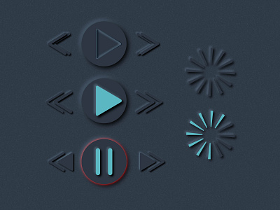 Neomorphic BUtton - 02 adobe illustrator app design icon illustration interaction design neomorphic button neomorphism ui ux