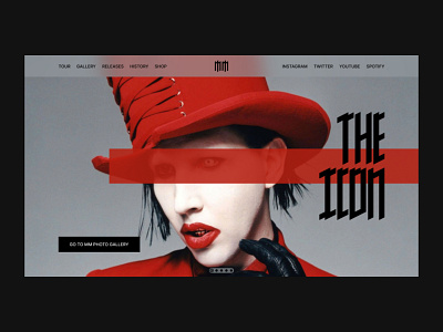Marilyn Manson Official Website Concept