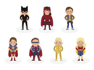 Office Superheroes for board game