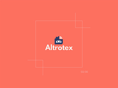 Altrotex logo branding designchallenge logo logoaday logotype robot smarthouse symbol technology logo