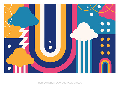 Abstract weather forcast abstract design abstract illustration abstract poster art color combination concept design digital flat graphic design illustration rainbow vector weather yellow