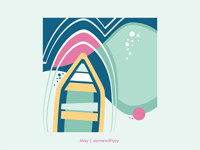 May 2022 | Calendar collection 2022 abstract boat calendar clean colors design flat graphic design illustration illustrator pink trend ui vector