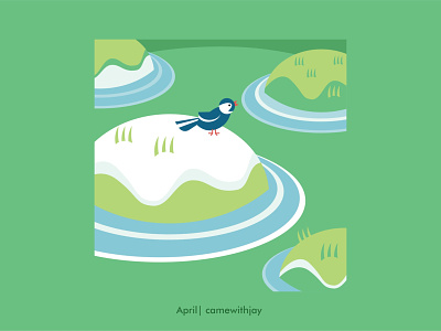 April 2022 | Calendar collection 2022 bird branding calendar calendar 2022 charachter design design design for print flat graphic design green illustration illustrator minimal new year spring vector
