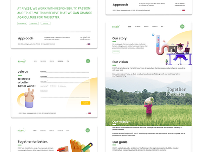 Rivest - Agricultural supply chain | UI UX design agriculture design gardient ui ui ux webdesign website