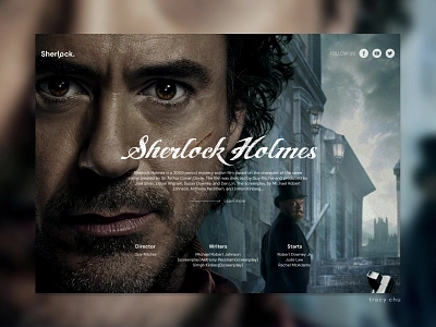 Sherlock Holmes design sherlock sherlock holmes ui ui ux webdesign website