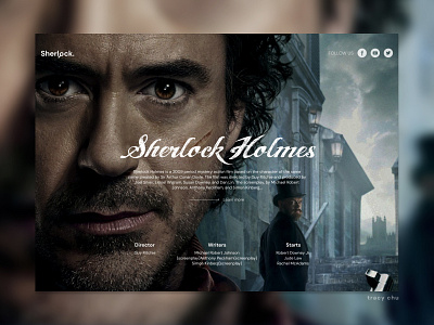 Sherlock Holmes design sherlock sherlock holmes ui ui ux webdesign website