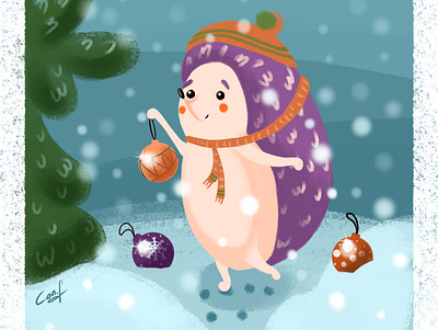 Christmas card card character christmas illustration new year