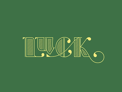 Lucky Patrick custom day lettering luck patricks saint st. wordmark
