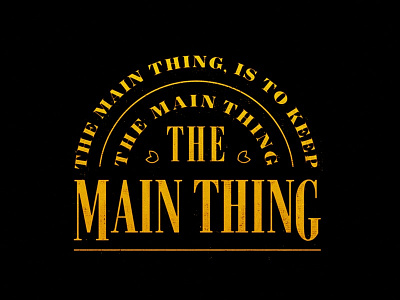 The Main Thing