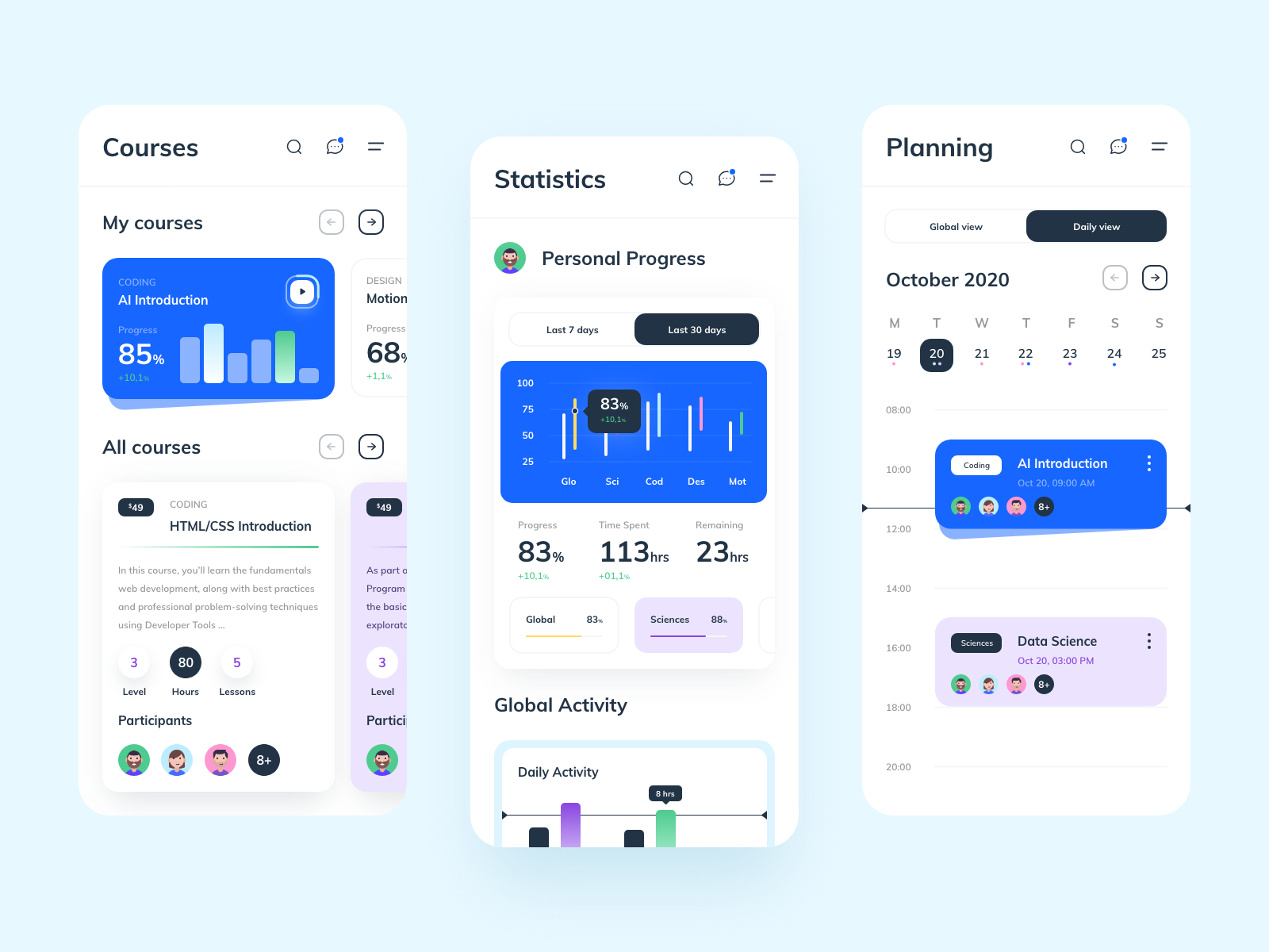 Onco - Online courses App by Nicolas Leuliet on Dribbble