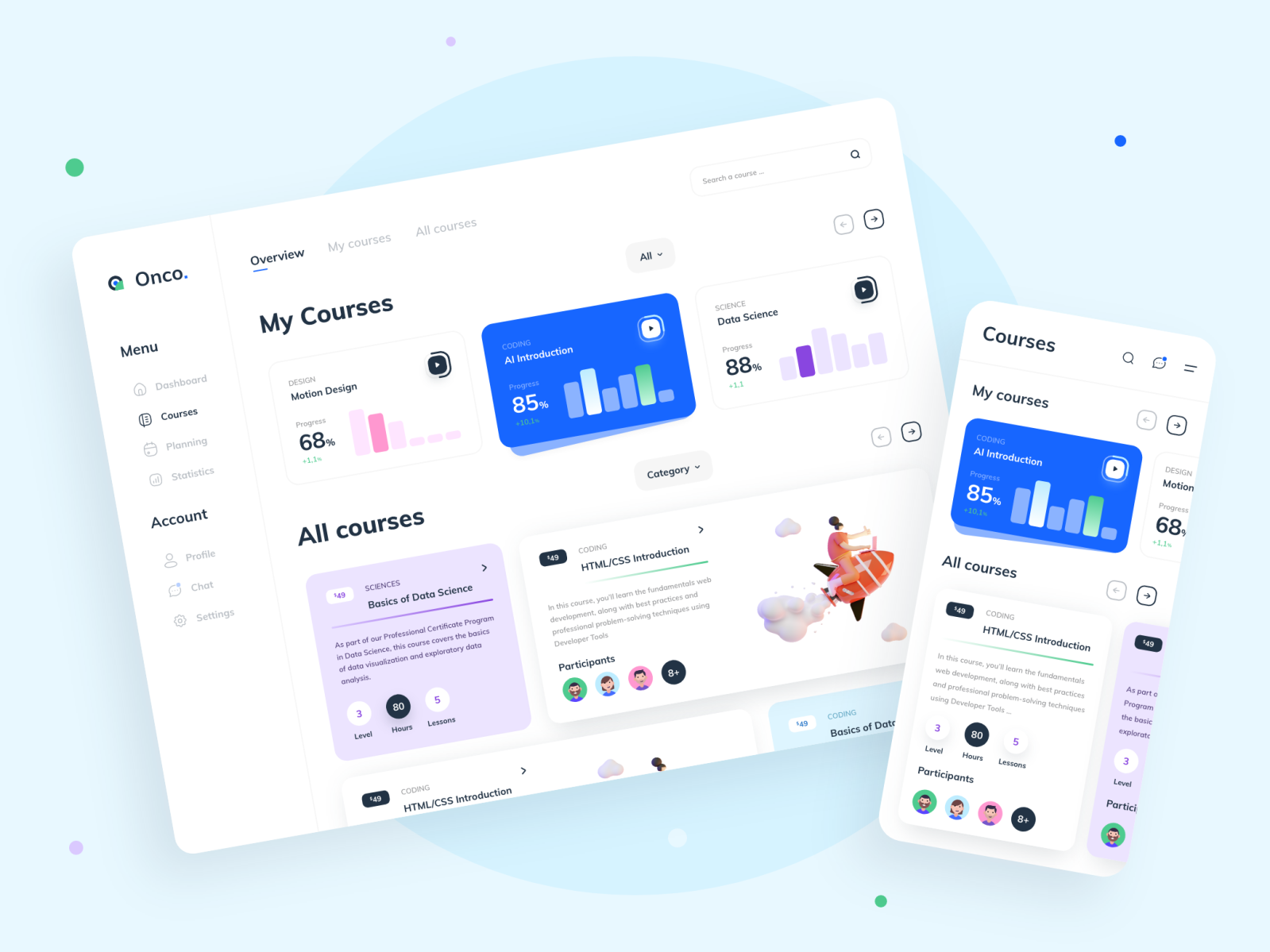 Onco - Online courses App by Nicolas Leuliet on Dribbble