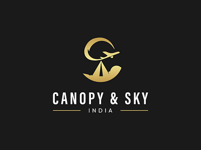 Canopy & Sky- A Logo for new Travel Company! adventure branding design hybreed logo logo design logo design branding logo design concept logo designer logo designs logo mark logotype travel agency typography vector wearehybreed