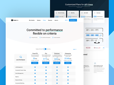 🤑 Pricing Page for TurboHire