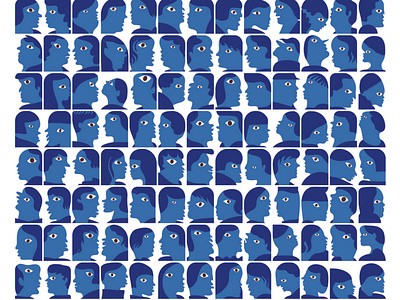 182 Blue Faces