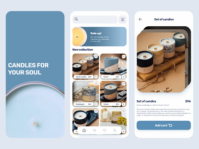 Candle shop - mobile app