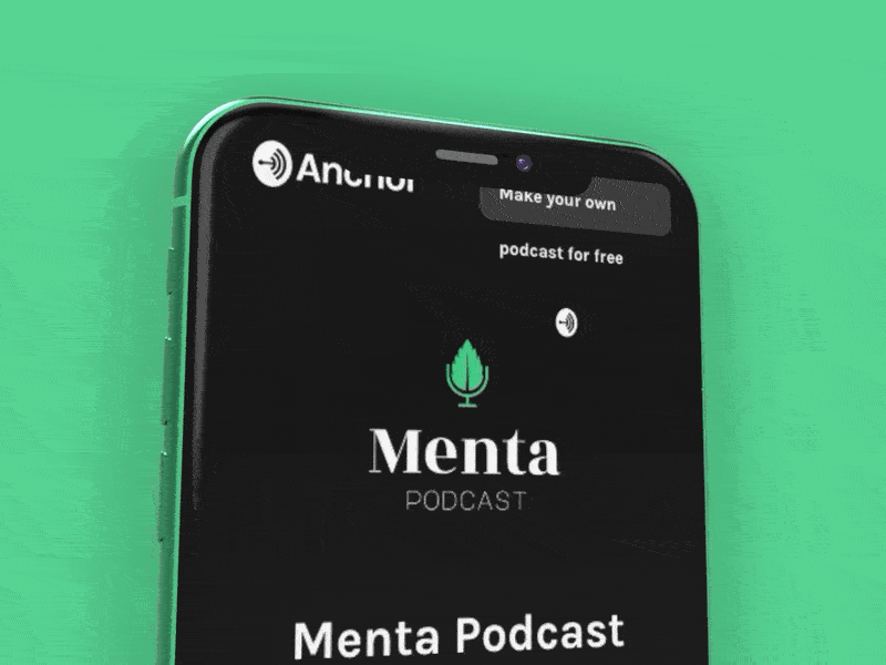 Branding Menta Podcast 90skids @branding anchor.fm branding fresh interface isotipo logo mentapodcast minimal mockup podcast typography ui uidesign young