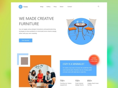 Furniture website ui by Syed Simanta on Dribbble